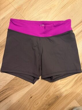 Champion Women's Athletic Shorts in Magenta and Charcoal